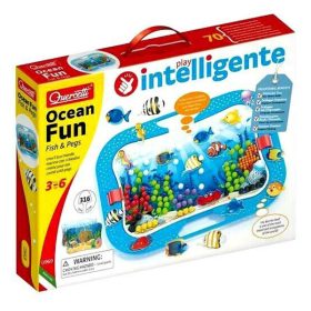 Jucarie creativa Ocean Fun Fish and Pegs, Quercetti