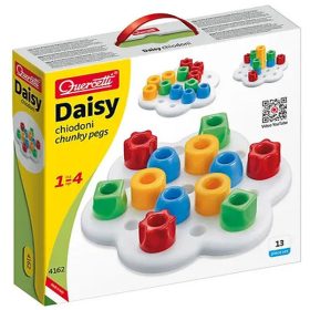 Set de joaca Quercetti Daisy Mozaic Geometrie 6 culori