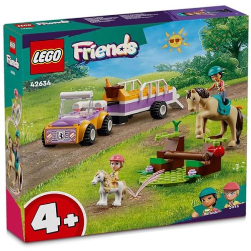 LEGO® Friends - Remorca cu cal si ponei 42634, 105 piese