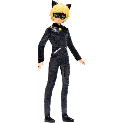 Papusa Miraculous Ladybug Fashion Flip Adrien în Cat Noir