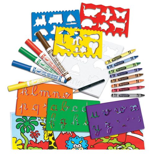 Joc creativ Crayola, Set sabloane si makere 