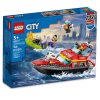 LEGO City - Barca de salvare a pompierilor 60373, 144 piese