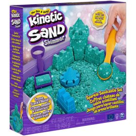 Set Kinetic Sand - Shimmering, turcoaz, 454gr