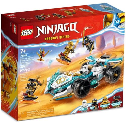 LEGO® Ninjago - Masina de curse Spinjitzu a lui Zane cu puterea dragonului 71791, 307 piese