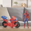 Figurina Spider-Man cu Power Bike, E3364