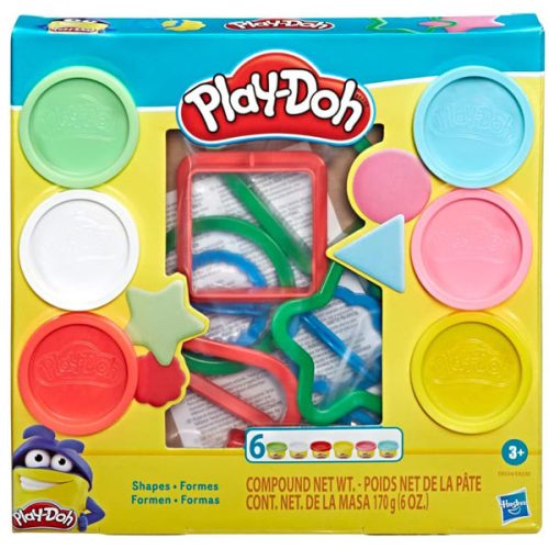 Set 6 cutii plastilina Play-Doh si 6 forme, E8534