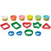 Set 6 cutii plastilina Play-Doh si 6 forme, E8534