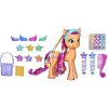 Figurina My Little Pony - Rainbow Reveal, Sunny Starscout, 17 accesorii, 15 cm, 