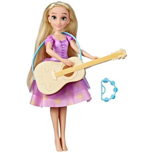 Papusa Disney Princess Rapunzel cu chitara, F3391, 28cm