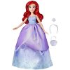 Papusa de moda Disney Princesses Life, Ariel, 10 combinații de ținute