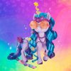 Figurina My Little Pony, Izzy Moonbow, Style of The Day cu 16 accesorii