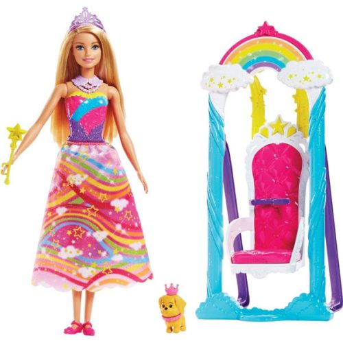 Jucarie Papusa Barbie Princess Swing FJD06 Mattel