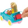 Set de joaca Barbie Family & Friends,  Rulota cu accesorii si papusa Chelsea
