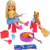 Set de joaca Barbie Family & Friends,  Rulota cu accesorii si papusa Chelsea