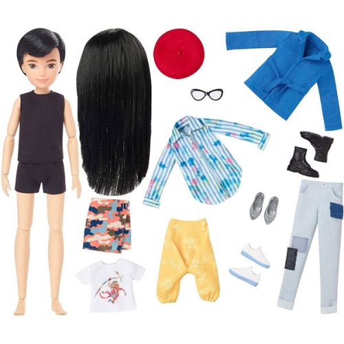 Papusa Barbie Creatable World Black Hair,GGG54, 29cm