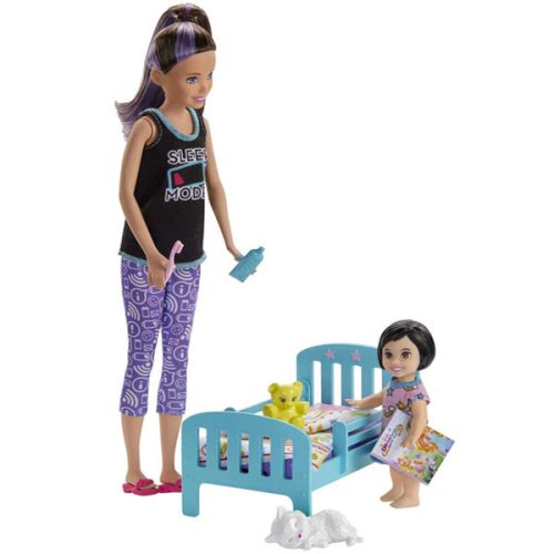 Papusa Barbie, Skipper Babysitter, gata de somnic, GHV88, 29cm