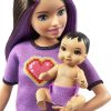 Papusa Barbie Skipper Babysitter  INC- Skipper bruneta, cu bebelus