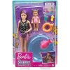Papusa Barbie, Skipper Babysitter, in piscina, GRP39