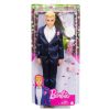 Papusa Barbie Ken Groom GTF36, in costum albastru de mire, 30 cm