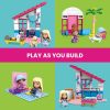 Set de constructie Mega Construx casa Barbie Malibu, 303 piese, GWR34