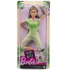 Papusa Barbie Made to move, Barbie cu 22 de articulatii, par saten, GXF05