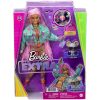 Papusa Barbie Extra Style cu codite roz impletite