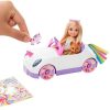 Set de joaca Barbie - Papusa Chelsea si masinuta unicorn
