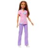 Papusa Barbie You can be - Asistenta medicala, satena, HBV99