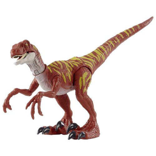 Figurina Jurassic World Savage Strike - Velociraptor Red, HBX31