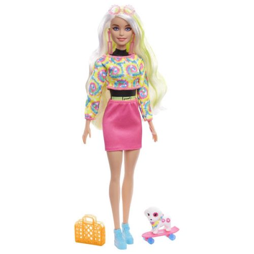 Papusa Barbie Color Reveal - Papusa surpriza, blonda, 25 accesorii, HCD26