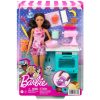Set de joaca Barbie, papusa cu accesorii pentru gatit, HCD44