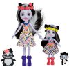 Set papusi Enchantimals - Sage Skunk & Caper si Sabella Skunk & Striper