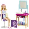 Set de joaca Barbie Self Care - O zi la salonul de cosmetica, HCM82