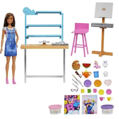 Set de joaca Barbie You can be - Atelier de pictura, HCM85