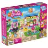 Set constructie Mega Construx Barbie Farmers Market, 90 piese si 15 accesorii, HDJ85