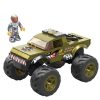 Set contructie Mega, Hot Wheels V8 Bomber Monster Truck, 86 piese