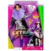 Păpușa Barbie Extra - Cu păr negru, cizme mov și 15 accesorii, HHN07