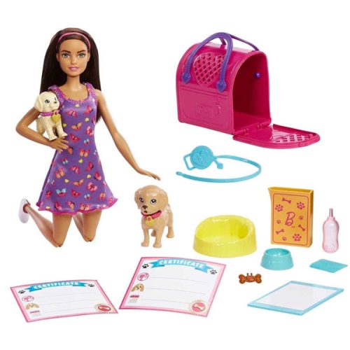 Set de joaca Barbie - Papusa Barbie Adoptia cateilor