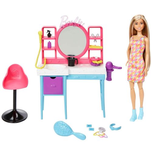 Set joaca Barbie, Color-Change Hair Salon de coafura