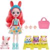 Set de joaca Enchantimals Baby Best Friends - Bree Bunny si Twist