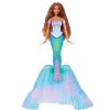 Papusa de moda Disney, Mica Sirena Ariel 2 in 1 care transforma