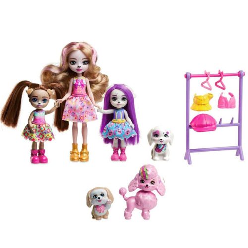 Set de joaca Enchantimals, Glam Party, Dwyla Dog Family