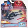 Figurina Superman Man of steel si vehicul negru Stealth Jet Y5884 Mattel